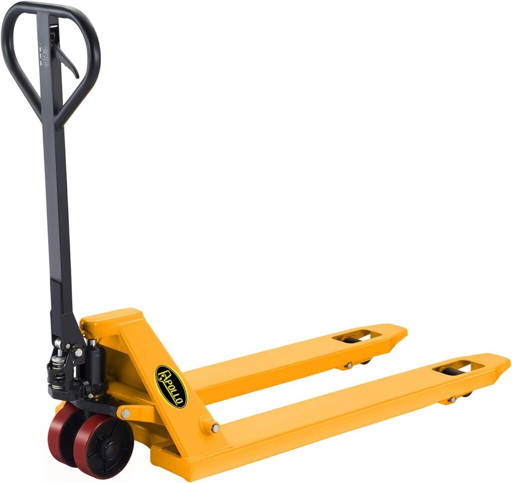 APOLLO Hand Pallet Jack Truck Standard Duty Pallet Truck 4400lbs Capacity 21W x 48L Forks Handling Tools
