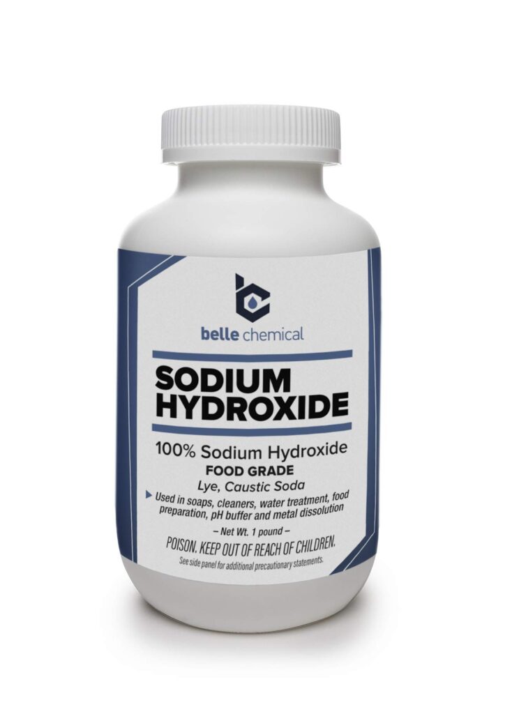 Sodium Hydroxide - Pure - Food Grade (Caustic Soda, Lye) (2 Pound Jar)