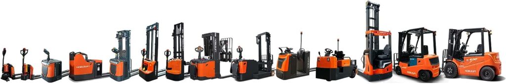 NOBLELIFT PTE33Q-2145 Fully Powered Electric Pallet Jack Truck, 3300 lbs Capacity, 21x45 Fork, Lithium Battery
