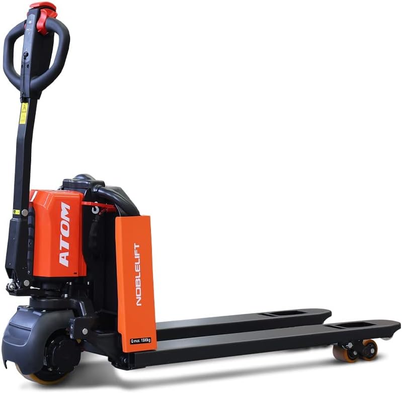 NOBLELIFT PTE33Q-2145 Fully Powered Electric Pallet Jack Truck, 3300 lbs Capacity, 21x45 Fork, Lithium Battery