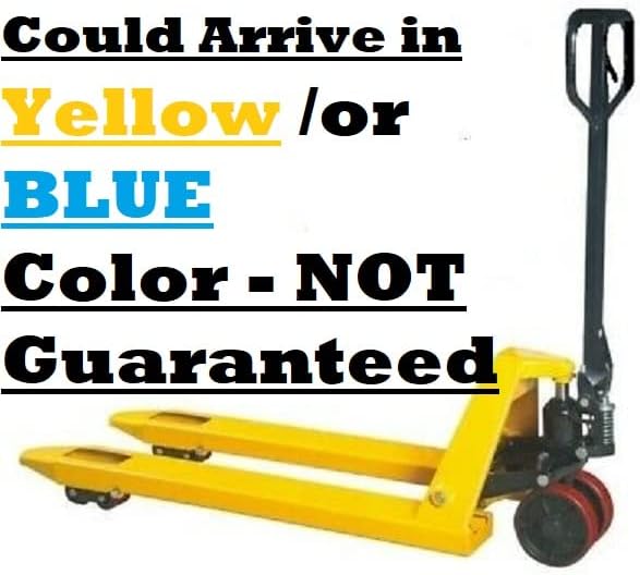 Pallet Jack 5500 LBs 27x48 Dual Double Tandem 2 Poly Load Front Wheels Pallet Truck