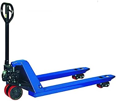 Pallet Jack 5500 LBs 27x48 Dual Double Tandem 2 Poly Load Front Wheels Pallet Truck