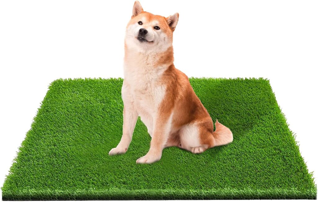 Artificial Grass, Professional Dog Grass Mat, Potty Training Rug and Replacement Artificial Grass Turf, Large Turf Outdoor Rug Patio Lawn Decoration, Easy to Clean with Drainage Holes (48x32 inch)