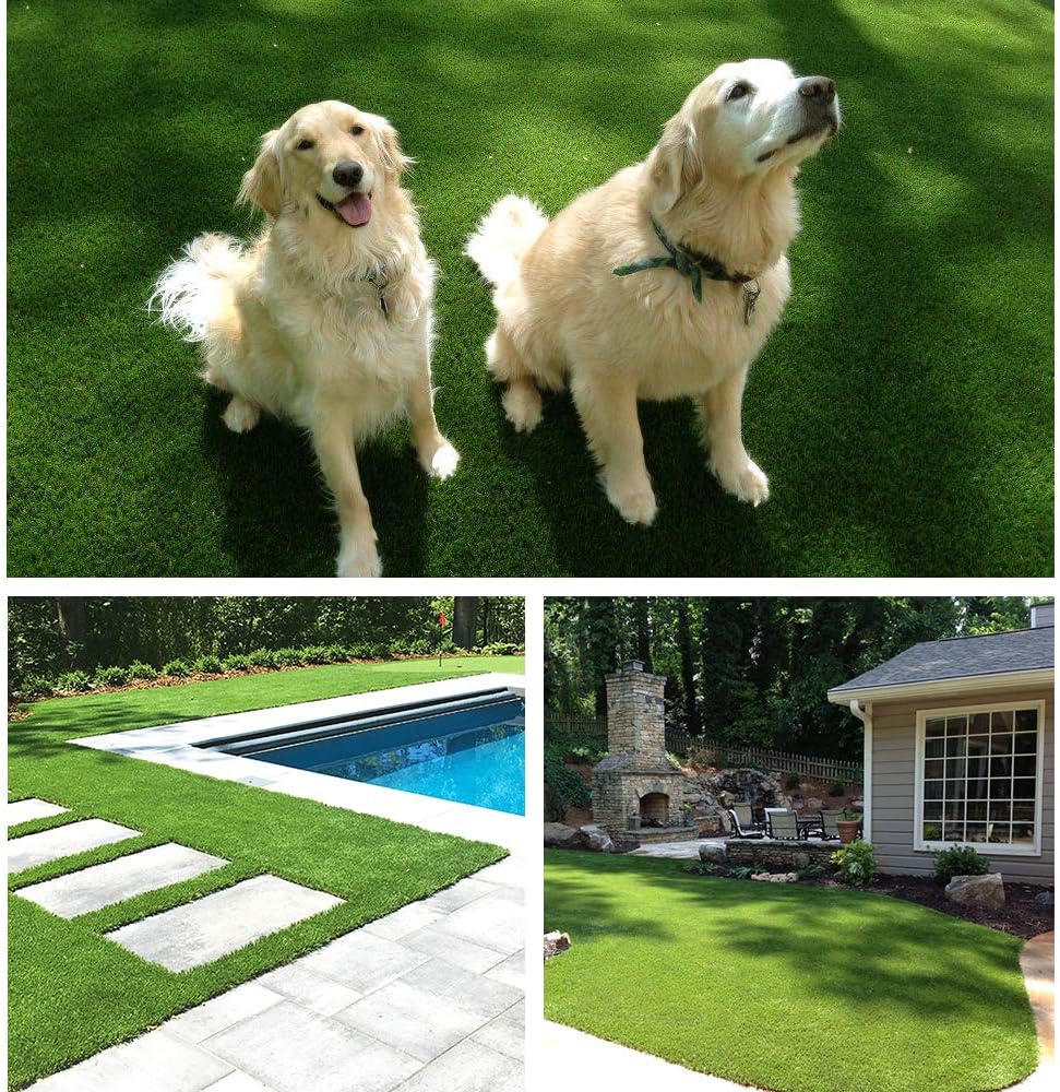 LITA Artificial Grass 3 x 10 (30 Square Feet) Realistic Fake Grass Deluxe Turf Synthetic Turf Thick Lawn Pet Turf -Perfect for Indoor/Outdoor Landscape (20mm high Pile) Customized