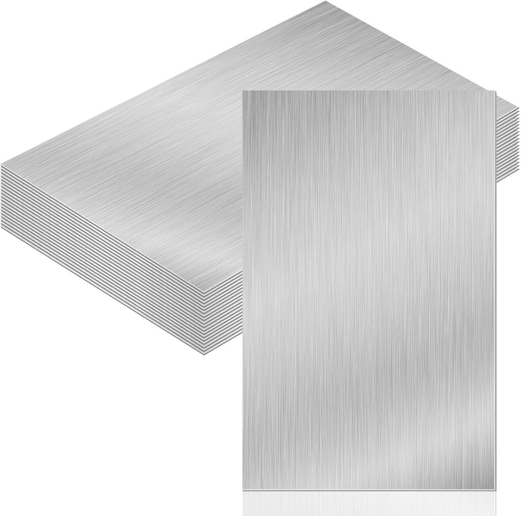 5 x 7 Inch Flashing Aluminum Flashing Sheet Metal Roof Flashings for Shed Weatherproofing Areas of Roof Around Chimneys or Skylights(20 Pcs)