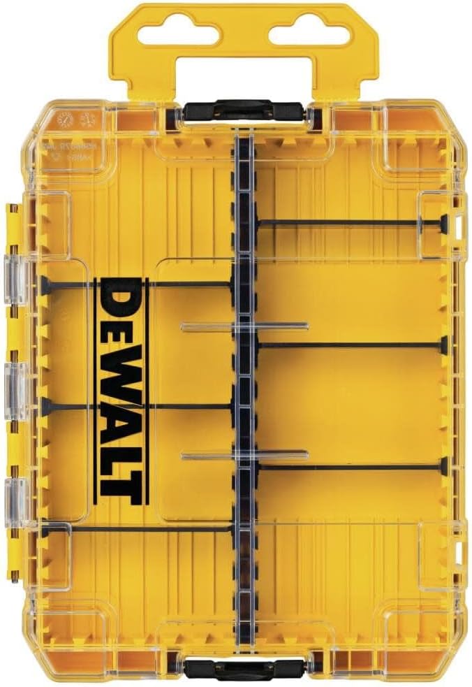 DEWALT Tool Box, Tough Case Organizer, Medium, 8-Compartments, for Small Tools and Accessories (DWAN2190)