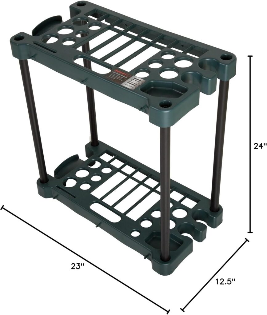 Garden Tool Organizer - Utility Rack, Holds Yard Tools - Garage Organizers and Storage Home Essentials by Stalwart - 40 Yard Tools, UNIT